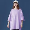 Basic 100% Cotton T Shirt Women Summer New Oversized Solid Tees 7 Color Casual Loose Tshirt Korean O Neck Female Tops - Image 2