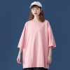 Basic 100% Cotton T Shirt Women Summer New Oversized Solid Tees 7 Color Casual Loose Tshirt Korean O Neck Female Tops - Image 3