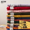 Extfine 100% Combed Cotton Short Sleeve T-shirt Men 2021 Summer Casual Tshirt Women Basic Harajuku Soft T Shirt Tops Tee - Image 2