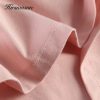 Hirsionsan 100% Cotton Summer T Shirt Women Soft Short Sleeve  V Neck Female Tees Basic Kintwear Tops Harajuku Tshirt for Ladies - Image 6