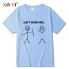 XINYI Men's T-shirt 100% cotton high quality casual Funny design print men T shirt casual knitted mens t-shirt tee shirts tops - Image 5