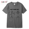 XINYI Men's T-shirt 100% cotton high quality casual Funny design print men T shirt casual knitted mens t-shirt tee shirts tops - Image 20