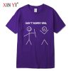 XINYI Men's T-shirt 100% cotton high quality casual Funny design print men T shirt casual knitted mens t-shirt tee shirts tops - Image 16