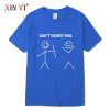 XINYI Men's T-shirt 100% cotton high quality casual Funny design print men T shirt casual knitted mens t-shirt tee shirts tops - Image 12