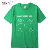 XINYI Men's T-shirt 100% cotton high quality casual Funny design print men T shirt casual knitted mens t-shirt tee shirts tops - Image 4