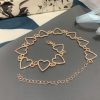 Mới Rỗng Hàn Quốc Ngọt Trái Tim Vòng Cổ Choker Tuyên Bố Bạn Gái Dễ Thương Bicolor Vòng Cổ Trang Sức Collier Femme 2022 - Image 6