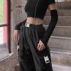 HOUZHOU Goth Black T-shirts Techwear Cyber Y2k Crop Top Kpop Harajuku Hippie Women Tee Gothic Dark E-girl Streetwear Tshirt Alt - Image 2