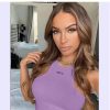 Sport Women Sleeveless Racerback Tshirts Crop Top OFF Letters Embroidery Ribbed Knit Slim Summer 2022 Bustier Streetwear - Image 7