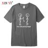 XIN YI Men's T-shirt High Quality100% cotton Funny street clothes Print men t-shirt casual loose o-neck men t-shirt male tee top - Image 14
